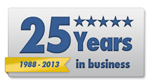 25 Years in business